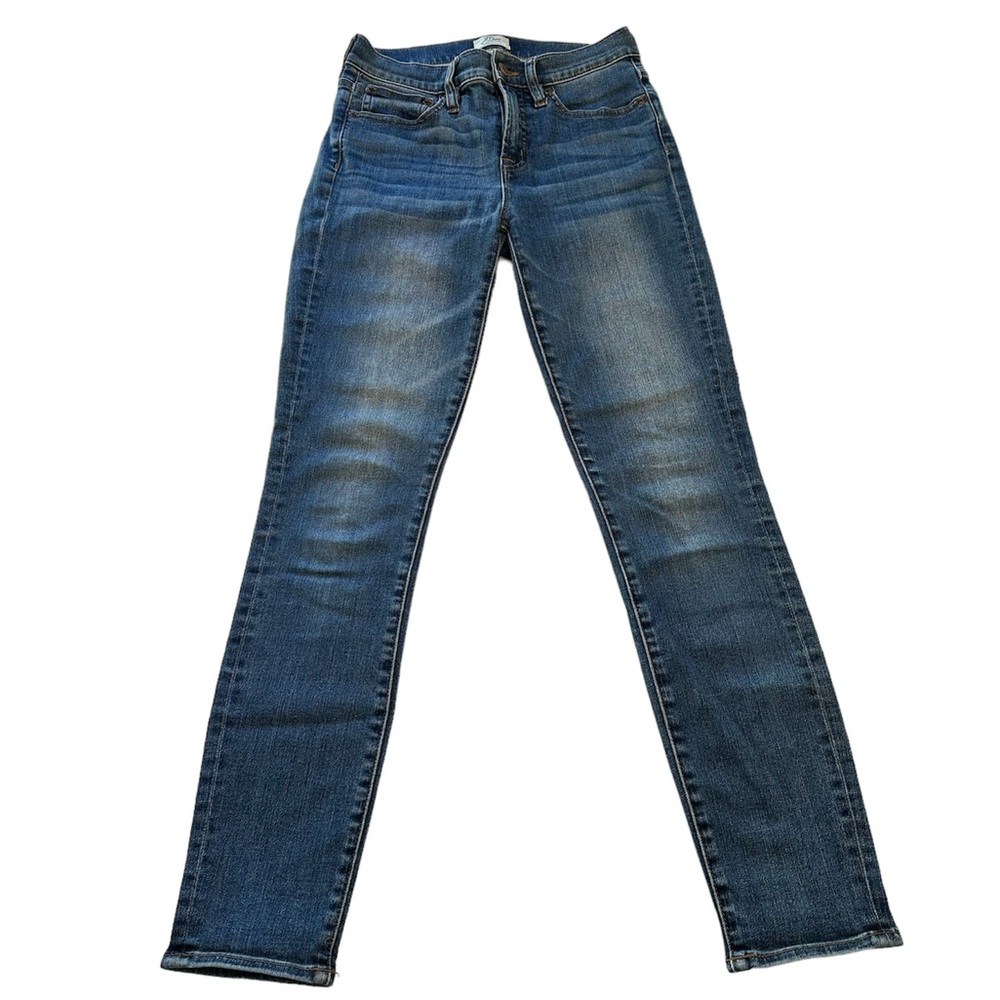 J. Crew Jeans 9" High Rise Toothpick Skinny Denim Kent Wash Women’s Size 25